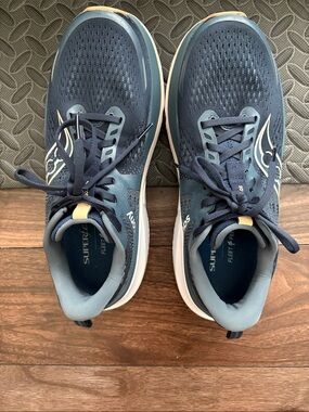 Saucony Navy and Light Blue Mesh Running Shoes